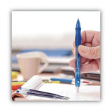 BIC Gel-ocity Retractable Gel Pen, Blue Ink, .7mm, Medium, 12ct.