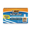 BIC Wite-Out Quick Dry Correction Fluid, 20 ml Bottle, White, 3pk.