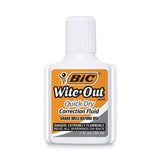 BIC Wite-Out Quick Dry Correction Fluid, 20 ml Bottle, White, 3pk.