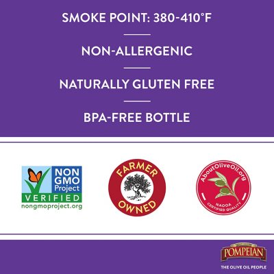 Pompeian Smooth Extra Virgin Olive Oil, 68oz.