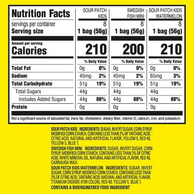 SOUR PATCH KIDS & SWEDISH FISH Variety Pack Candy, 2 oz., 24 pk.