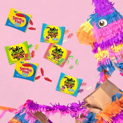 SOUR PATCH KIDS and SWEDISH FISH Candy, Fun Size, 200 pk.