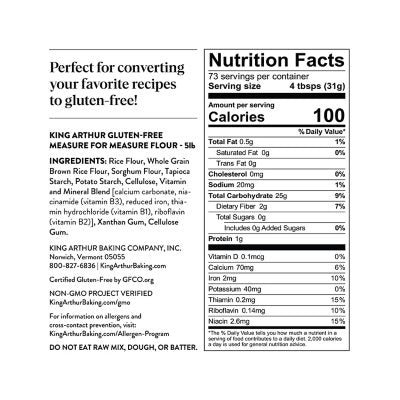 King Arthur Gluten-Free Measure for Measure Flour, 5 lbs.