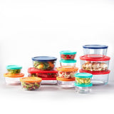 Pyrex Simply Store Glass Food Storage Containers, 30-Piece Set