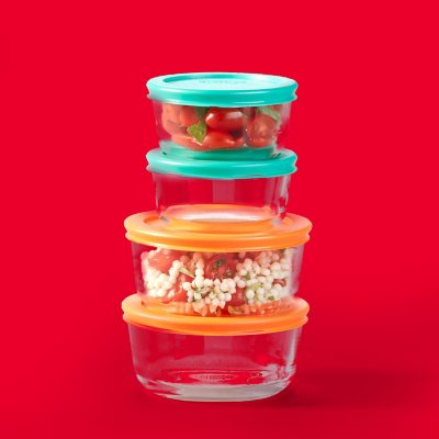 Pyrex Simply Store Glass Food Storage Containers, 30-Piece Set