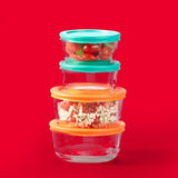 Pyrex Simply Store Glass Food Storage Containers, 30-Piece Set