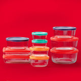 Pyrex Simply Store Glass Food Storage Containers, 30-Piece Set