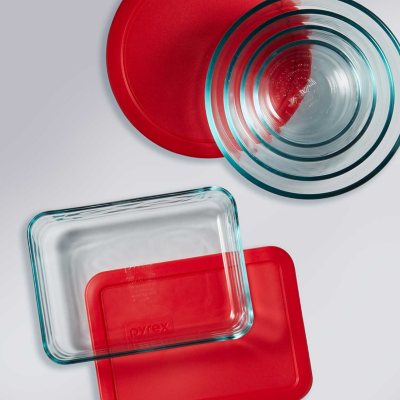 Pyrex Simply Store Glass Food Storage Containers, 30-Piece Set