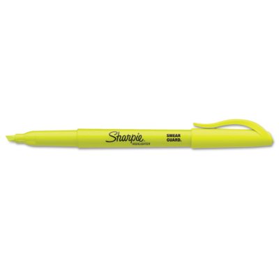 Sharpie Pocket Highlighters - Office Pack, Chisel Tip, Yellow, 36 per pack
