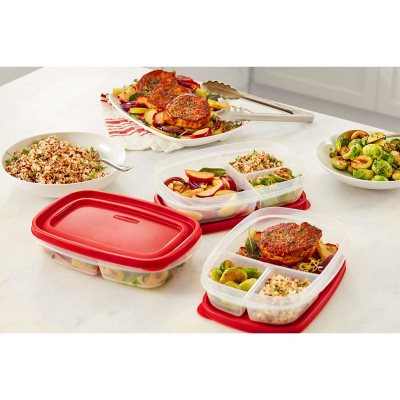 Rubbermaid Easy Find Lids Meal Prep Food Storage Containers, 14-Piece Set