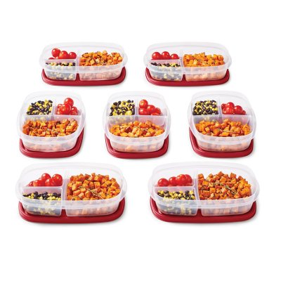 Rubbermaid Easy Find Lids Meal Prep Food Storage Containers, 14-Piece Set