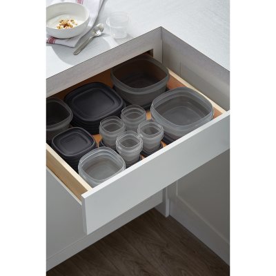 Rubbermaid Easy Find Lids Food Storage Containers with SilverShield Antimicrobial Product Protection, 46-Piece Set