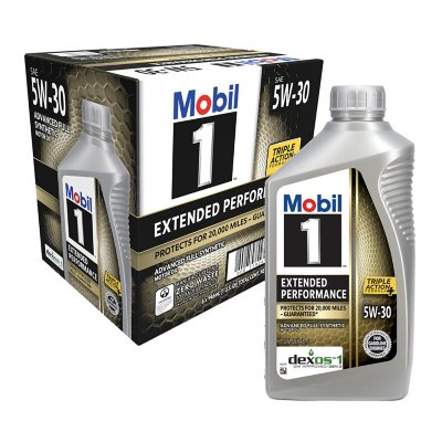 Mobil 1 Extended Performance Full Synthetic Motor Oil 5W-30 6-Pack of 1 Quarts