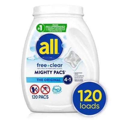 all free clear MIGHTY PACS Waschmittel-Pods, The Original, 120 St.