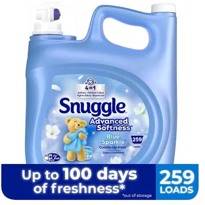 Snuggle Advanced Softness Flüssigwaschmittel, Blue Sparkle, 259 Waschladungen, 5,2 l
