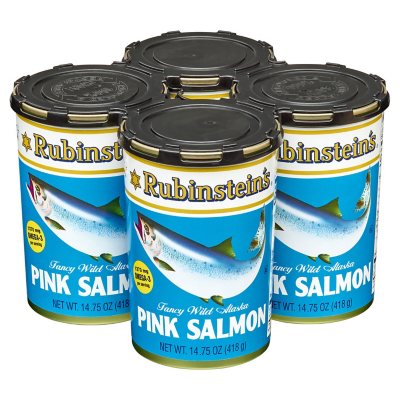 Rubinstein's Fancy Wilder Alaska Lachs 418g, 4er-Pack