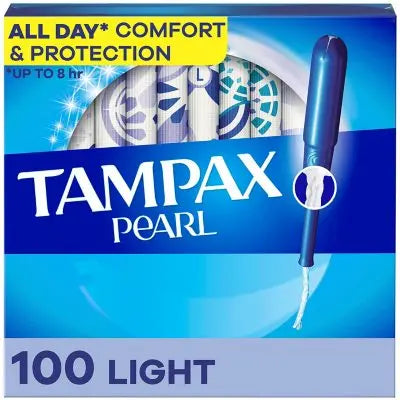 Tampax Pearl mit LeakGuard Braid, leicht, 50 St., 2er-Pack