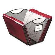 Safco Onyx Desktop-Ablagekorb für Hängemappen, Drahtgeflecht, schwarz