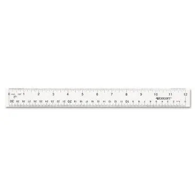 Westcott See Through Acrylic Ruler, 12", Clear