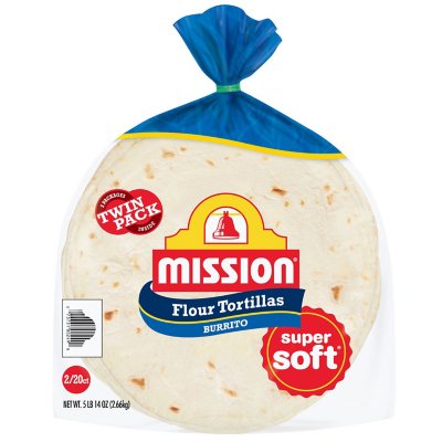 Mission 10" Burrito Weizen-Tortillas, 40 Stk.