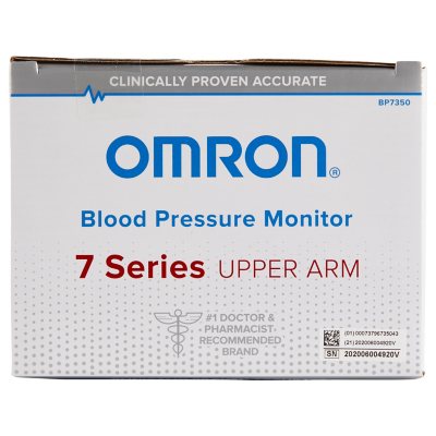 Omron 7 Series Upper Arm Bluetooth Blood Pressure Monitor with AC Adapter