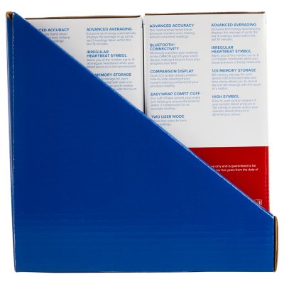 Omron 7 Series Upper Arm Bluetooth Blood Pressure Monitor with AC Adapter