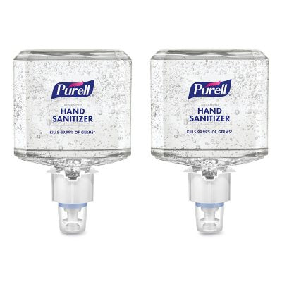 Purell Advanced Gel معقم يدين عبوة إعادة تعبئة 1200 مل، قطعتين