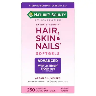 Nature's Bounty Optimal Solutions Advanced Hair, Skin & Nails Softgels, 250 ct.