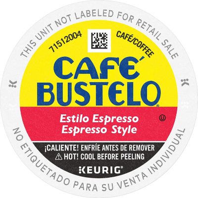Café Bustelo Coffee Espresso Style K-Cups, Dark Roast, 80 ct.