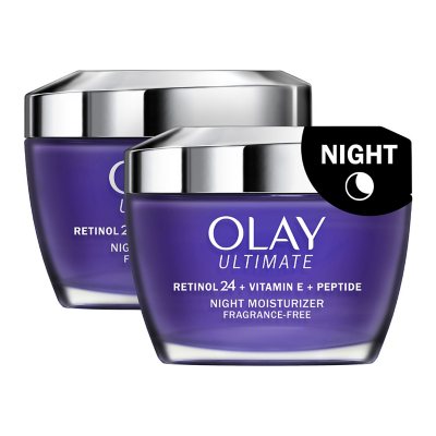 Olay Ultimate Retinol 24 + Vitamin E + Peptide Night Moisturizer, 1.7 oz., 2 pk.