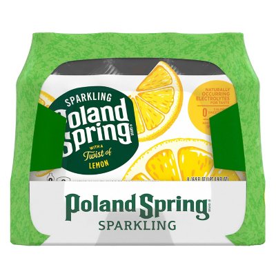 Poland Spring Sparkling Water Flavor Variety Pack 16.9 fl. oz., 24 pk.