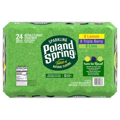 Poland Spring Sparkling Water Flavor Variety Pack 16.9 fl. oz., 24 pk.