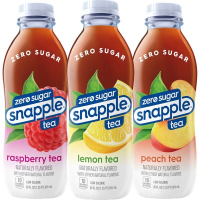 Diet Snapple Tea Three Flavor Variety Pack 20 fl. oz., 24 pk.