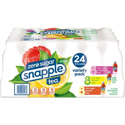 Diet Snapple Tea Three Flavor Variety Pack 20 fl. oz., 24 pk.