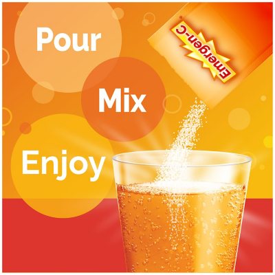 Emergen-C Drink Mix Variety Pack, Super Orange, Raspberry & Tangerine, 29.1 oz., 90 ct.