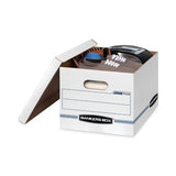 Bankers Box Stor/File Storage Box with Lift-Off Lid, White, Letter/Legal 6-Pack