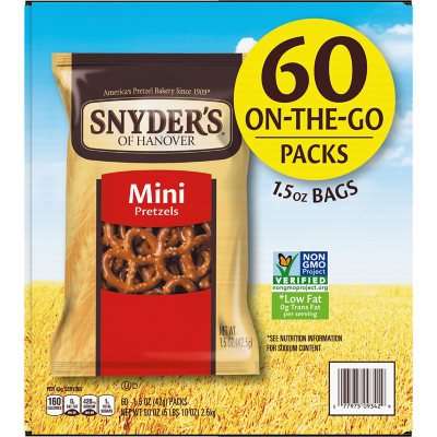 Snyder's Mini Pretzels, 1.5 oz., 60 pk.