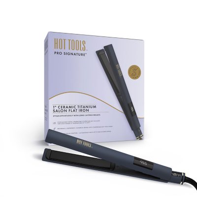 Hot Tools Pro Signature 1" Ceramic Titanium Salon Flat Iron