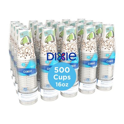 Dixie PerfecTouch Insulated Hot/Cold Paper Cups, Coffee Haze, Various Sizes