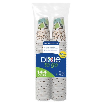 Dixie PerfecTouch Insulated Hot/Cold Paper Cups, Coffee Haze, Various Sizes