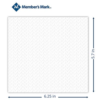 Member's Mark 1-Ply Everyday White Napkins, 11.4" x 12.5" 4 pk., 300 ct. per pack