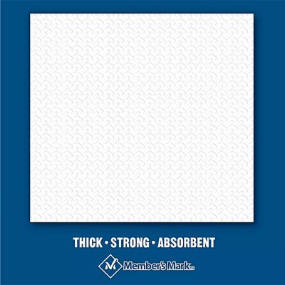 Member's Mark 1-Ply Everyday White Napkins, 11.4" x 12.5" 4 pk., 300 ct. per pack