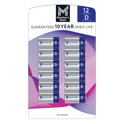 Member's Mark D Alkaline Batteries, 12 pk.