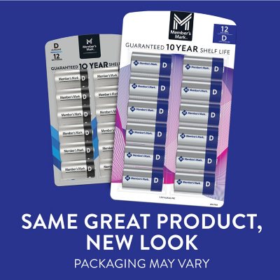 Member's Mark D Alkaline Batteries, 12 pk.