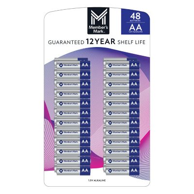 Member's Mark AA Alkaline Batteries, 48 pk.