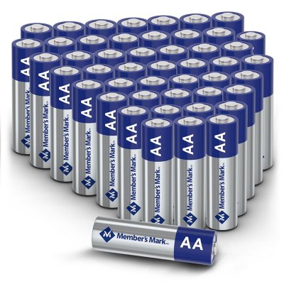 Member's Mark AA Alkaline Batteries, 48 pk.