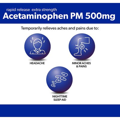 Member's Mark Acetaminophen PM Rapid Release Gelcaps, 375 ct.