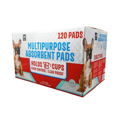 Member's Mark Multipurpose Absorbent Training Pads, 23" x 24",120 ct.