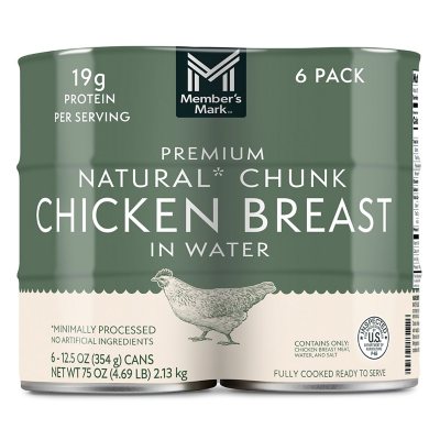 Member's Mark Premium Chunk Chicken Breast, 12.5 oz., 6 ct.