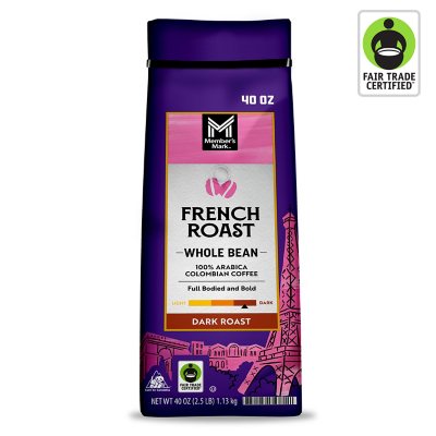 Member's Mark French Roast Whole Bean Coffee, 40 oz.